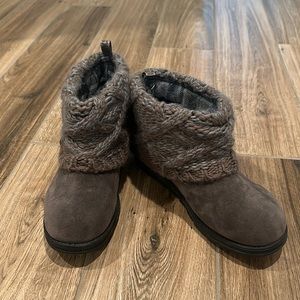 Muk Luks Grey Booties